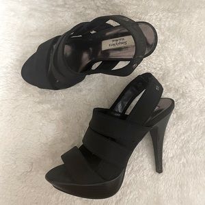 Vera Wang Black Heels